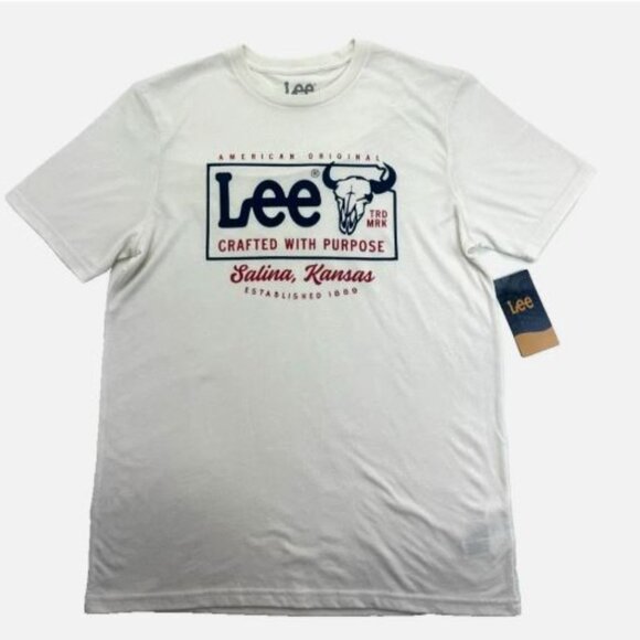 Lee American Original Men's Short Sleeve Crew Neck T-Shirt Tee Size XL New - Picture 1 of 11